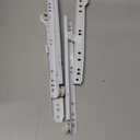 uxcell A13110700ux0950 Pair 10" Full Extension Telescopic Drawer Slides Rails Tracks White (Pack of 2)