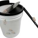 Bucket Lid Mouse Trap Metal 5 Gallon Bucket lid,Strong Metal Material that Cannot be Bitten, auto Reset, Repeat Catch, Indoor Outdoor, (1pack) (Black)