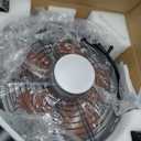 25 Inch Outdoor Ceiling Fan with Lights and Remote, Waterproof Gazebo Hanging Fan with 3CCT Dimmable, Black Plug in Caged Ceiling Fan for Patios Porch Pergola,Canopy