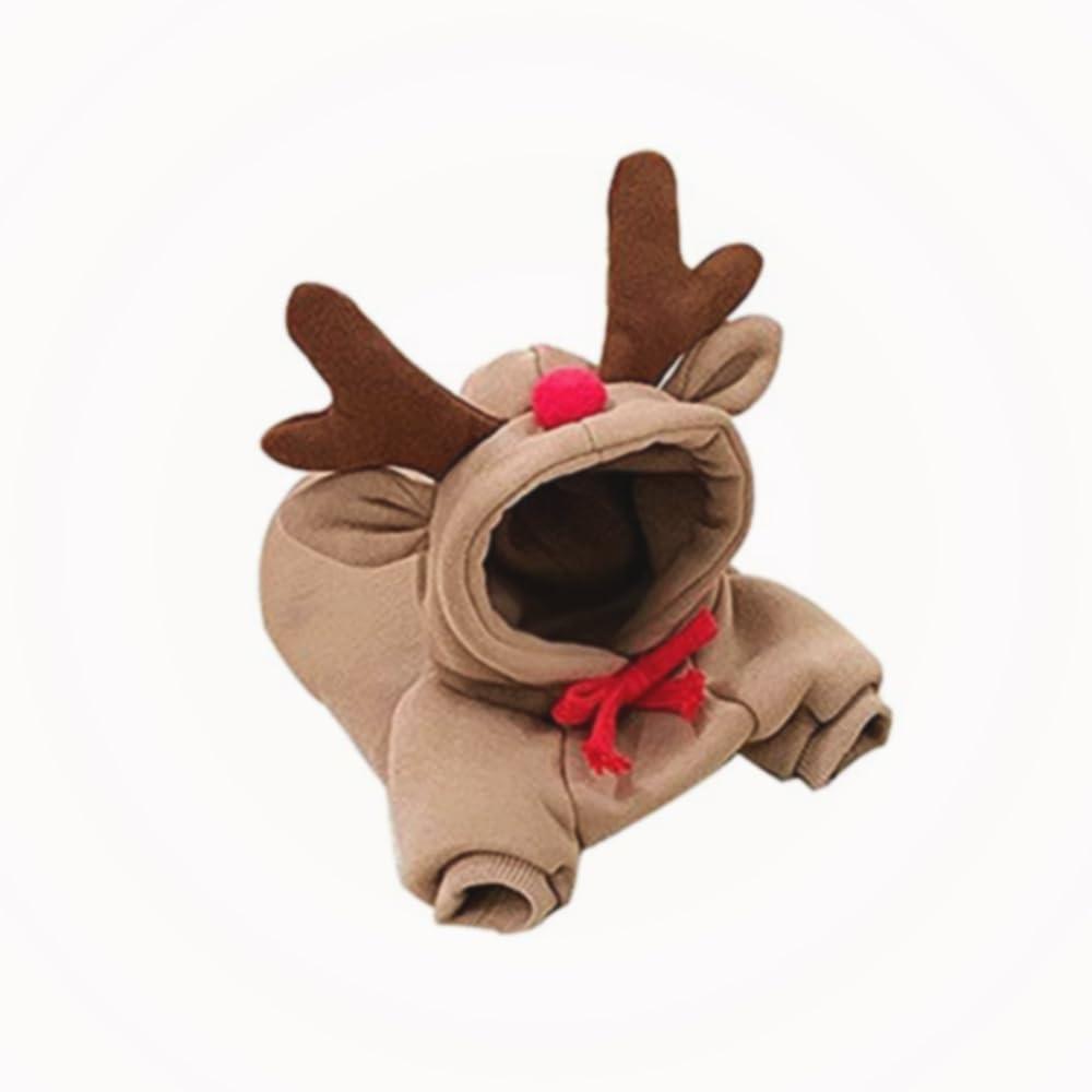 Warm Dog Winter Clothes Cute Fruit Dog Coat Hoodies Fleece Pet Dogs Costume Jacket for French Bulldog Chihuahua Ropa para Perro(Coffee, XS)