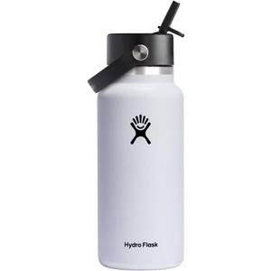 Hydro Flask Wide Flex Straw Cap White 32 Oz