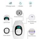 IPL Laser Hair Removal for Women and Men Permanent At-Home Lazer Facial Hair Epilator 999,999 Flashes Painless Hair Remover on Armpits Back Legs Arms Face Bikini Line