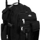 Everest Deluxe Wheeled Backpack, Black, One Size