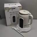 IAGREEA 8 in 1 Nut Milk Maker Machine Stainless Steel Lid BPA Free for Homemade Almond/Oat/Soymilk, 35 oz(1L) Almond Milk Maker with 8 Mins Self-Cleaning, 2 hrs Keep Warm, 750W Stirring Power, White