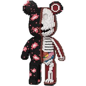Building Blocks Animal Graffiti Skeleton Bear Micro Gift for Adults and Kids 6880PCS