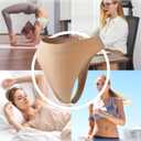 Jo & Bette Seamless Thongs for Women - High Waist Panties 6 Pack - Thong Underwear Pack Breathable No show Sports (L)