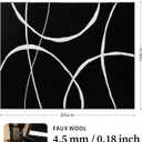 YIHOUSE 8x10 Washable Modern Abstract Black White Area Rug