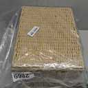 OIAHOMY Wicker Storage Basket with Lid & Lock, Lidded Storage Bins, Decorative Baskets for Organizing, Set of 2-Natural