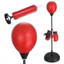 Kids Punching Bag with Stand  Kids Boxing Set for Ages 615, Adjustable Height, Includes Gloves & Pump | Boxing Equipment - Active Game Builds Focus & Coordination | Great as Boys & Girls Toy Gifts