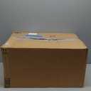 Amazon Basics Sturdy Portable 2-Door Top-Load Hard-Sided Pet Travel Carrier with Secure Ventilation, Handle, Front & Top Entry for Dogs, Cats, 22.8"L x 15"W x 13"H, Gray & Blue