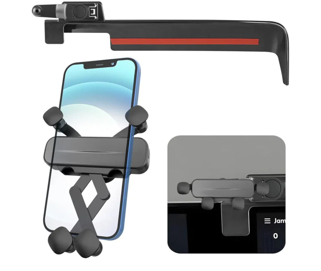 LUNQIN Car Phone Holder Mount for Hyundai IONIQ 5 2022 2023 2024 2025 2026 Auto Accessories Navigation Screen Bracket Interior Decoration Mobile Cell Phone Mount