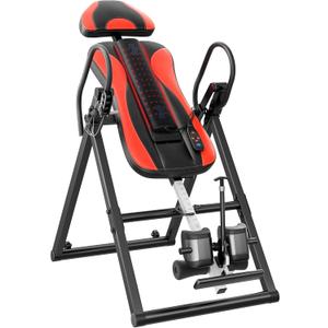 YOLEO Inversion Table Training Equipment Massage & Heat Inversion Table ITM280 Back Pain Relief Equipment w/Remote Control, Decompression Table, Heavy Duty up to 320lbs