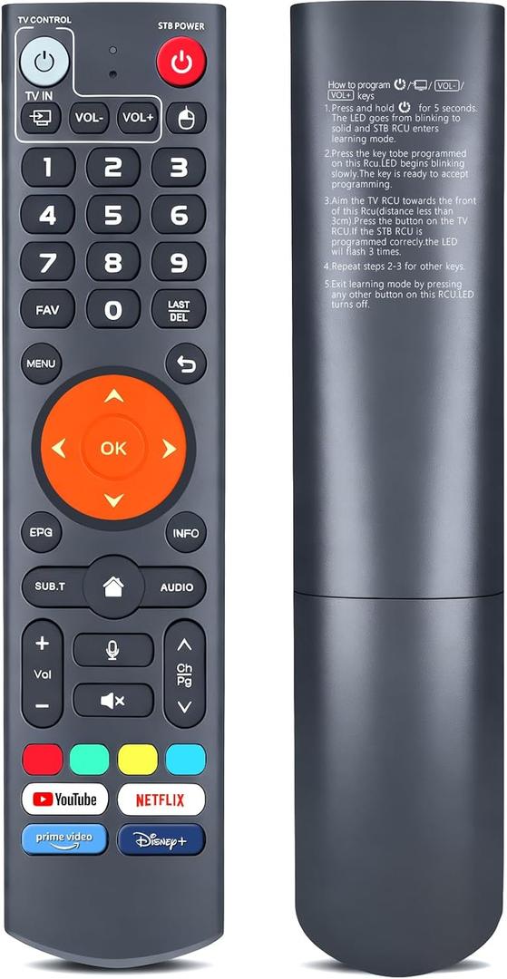 V3 Plus Voice Remote Control, Replacement Compatible with vSeeBox V3 Plus V3 Pro Smart Bluetooth Voice Remote Control
