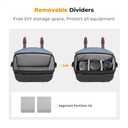 K&F CONCEPT Sling Camera Bag, Shoulder Bag with Rain Cover, Photography Camera Bag Compatible with DSLR/SLR Canon/Nikon/Sony, KF13.133 - Black