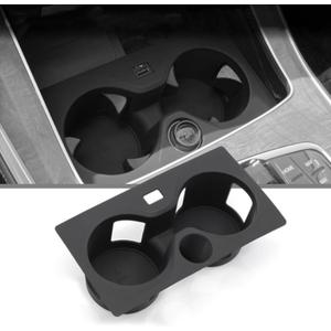 Yumzeco Compatible with BMW Cup Holder Insert for X5 G05 X6 G06 X7 G07 2019-2024, Anti-Slip Silicone Center Console Cup Holder Fit for X5 G05 X6 G06 X7 G07 2019-2024, Console Water Cup Holder Pad