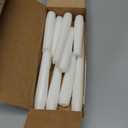 Stonebriar Tall 10" White Unscented 10 Count Taper Candles, 7 Hour Burn Time