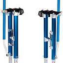Painting Drywall Stilts,Adjustable Aluminum Tool Stilt for Plastering,24" - 40" Sheetrock Stilts,Professional Drywall Stilts, Blue