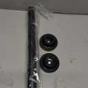 MEXAU Black Shower Curtain Rod 40-113 Inch