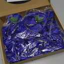 N&T NIETING Artificial Flowers Glowing Navy Blue Flowers Foam 25pcs Glitter Roses Real Looking Fake Roses with Stem for DIY Wedding Bouquets Centerpieces Bridal Shower Party Home Decorations