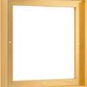 PIXY CANVAS Floater Frame 24x24 for 1.5 inch Deep Canvas Paintings/Canvas Prints/Wood Canvas Panels/Wall Art/Wall Decor/Home Decor/Artwork (Brass Gold, 24 x 24 inch, Square)