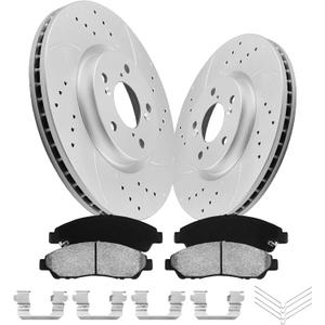 Front Rotors Kit for Pilot [ 2009-2015 ] Full Coated Brakes