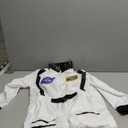 Astronaut Costume for Kids, Space Costume Space Suit for Boys Girls NASA Astronaut Cosplay Role Play Dress Up (9-10/150, White)