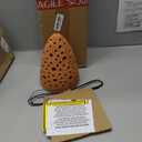 Terracotta Rocket Shaped Orchid Pot with Holes for Small Plants, Hanging Clay Orchid Planters for Outdoors