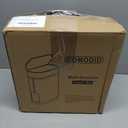 3.7 Gallons Bathroom Can and Toilet Brush Set, 14 Liter Slim Can with Toilet Brush Holder Set for RV, Black lid