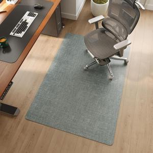 YDKGL Office Chair Mat for Hardwood Floor Non Slip Protector Grey 35"x53"