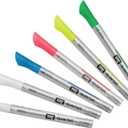 Quartet Glass Dry Erase Markers, Whiteboard Markers, Fine Tip, White and Neon Colors, 6 Pack (79558Q)
