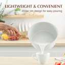 SENSARTE White Ceramic Nonstick Saucepan with Lid 2.5 Quarts, Medium Cooking Pot with Stay Cool Handle, Induction Compatible Saucepot, White Granite Coating, Free of Intentionally Added PTFE/PFOA/PFAS