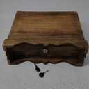 Eximious India Wedding Card Box with Card Slit and Lock 12"X10"X4.5"- Gift Wishing Well Card Box for Weddings, Receptions, Birthdays, Graduations, Baby Showers, Honeymoon Funds KHND (Burnt)