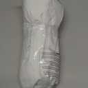 BONZER 100% Blackout Curtains for Bedroom - Light Blocking Window Drapes with Black Backing, Privacy Protection Single Layer Room Darkening Curtain for Living Room, 54 x 84 Inch, White, 2 Panels