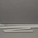 White Tension Curtain Rod 41-185In, Extra Long Outdoor Curtain Rod | No Drilling for Window or Patio, Heavy Duty Curtain Shower Rod for Bathroom,Rod Diameter 1.26In-One-bond stretching