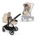 Cybex EOS 2-in-1 Baby Stroller for Newborn, Infant to Toddler- Almond Beige