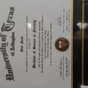 GraduationMall Certificate Documents Diploma Frame Cherry Real Wood with Black Mat 8.5 x 11 /11 x 14