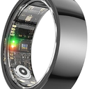 2025 Upgrade Smart Ring Health Tracker for Men Women - IP68 Waterproof Fitness Ring with Sleep Tracker/Heart Rate/Blood Oxygen/Steps/Distance/Calories,Air Shutter,Charging case Up to 7-Day, Black #10