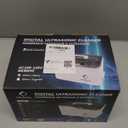 LifeBasis Ultrasonic Jewelry Cleaner, Professional 45kHz Ultrasonic Cleaner Machine 20 Ounces (600ML) with Digital Timer, Watch Holder Ultrasonic Glasses Cleaner for Ring, Coin, Watch, Denture -White