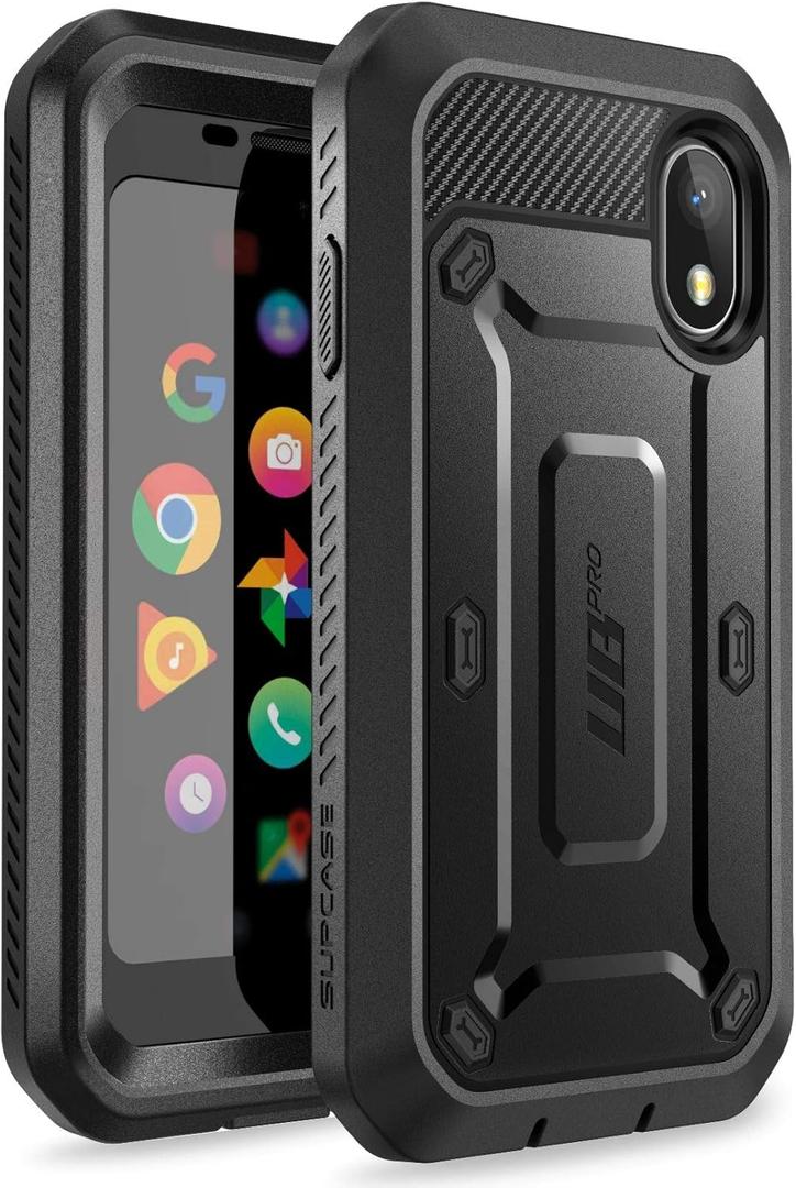 SUPCASE Unicorn Beetle Pro Series Case for Palm with Built-in Screen Protector (2018 Release), Retail Package Without Holster (Black)