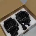 4 Inch Led Fog Lights Round with White & Amber Fog Lamps Fit for 2018-2025 Jeep Wrangler JL JLU Gladiator, DOT Approved Front Bumper Offroad Fog Lamps Accessories Replacement, Plug And Play