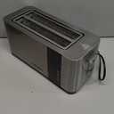 Mueller UltraToast Full Stainless Steel Toaster 4 Slice, Long Extra-Wide Slots for Bagels and Waffles, 6 Browning Levels, LED Display, Cancel/Defrost/Reheat Functions & Removable Tray, Kitchen Gadgets