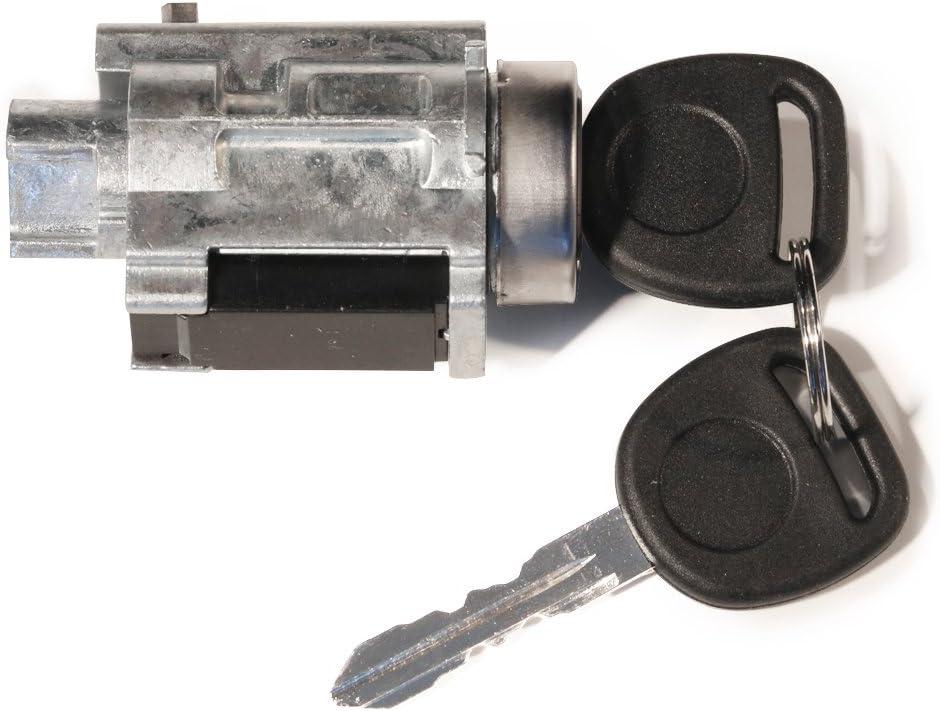 Ignition Lock Cylinder with Keys and Passlock Chip Starter - Replaces D1493F, 12458191, 25832354, 924-719 - Compatible with Chevy, Oldsmobile, Pontiac Vehicles - Malibu, Monte Carlo, Impala, Grand Am