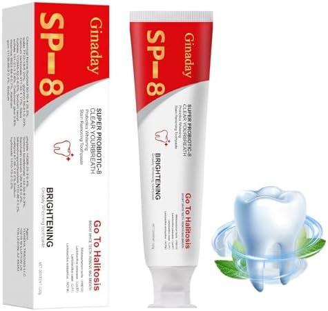 SP-8 Ultra Whitening Probiotics Toothpaste, Fresh Breath Deep Cleaning Care Oral Health.(2Pcs)
