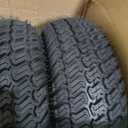 16x6.50-8 Tubeless Tire and Wheel, 4 Ply 16x6.5-8" Lawn Mower Tires with 3/4" Bearings with Extra 5/8" Bearings and 1" Bushings, 3"-5.8" Offset Hub, Fit Riding Mower and Garden Tractor Front Wheels