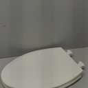 Bemis 1500EC Durable Wood Toilet Seat with Easy Clean Hinges, Made in USA, Elongated, Biscuit