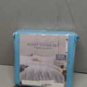 Hearth & Harbor Bright Blue Duvet Cover Full Size, 3 Piece Soft Double Brushed Bedding Set, Includes 1 Duvet Cover 80x90 inches with Button Closure and 2 Pillow Shams