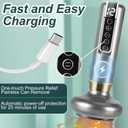 Lymphatic Drainage Massager, Cellulite Massage Tool Helps Reduce Stretch Marks & Cellulite with 12 Suction Modes, Cupping Machine, Rechargeable & Cordless (Grey)