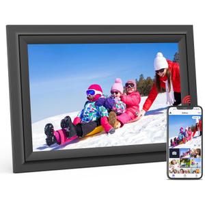 SAMMIX Digital Picture Frame 10.1 Inch WiFi Digital Photo Frame Electronic, IPS Touch Screen, 16GB, Tabletop&Wall-Mounted, Share Photos and Video with Uhale App, Birthday Gifts for Mom Women