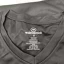 Real Essentials 5 Pack: Men's Mesh Quick Dry Short Sleeve V-Neck T-Shirt - Athletic Performance, (Medium)