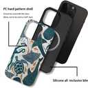 Case Compatible with iPhone 14 Pro Max,Compatible with MagSafe,Fall Prevention Hybrid 2-Layer Hard Shell Cases for Girls Boys,Turtle Whale Octopus Sharks Marine